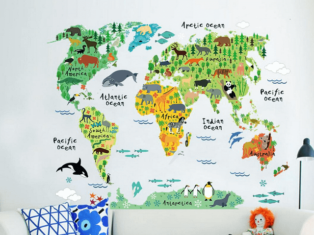 фотообои карта мира