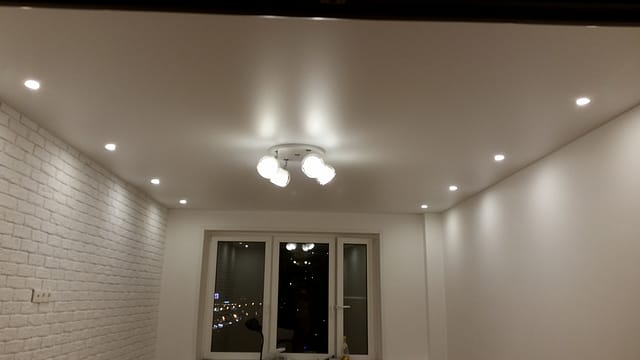 светильники натяжные потолки